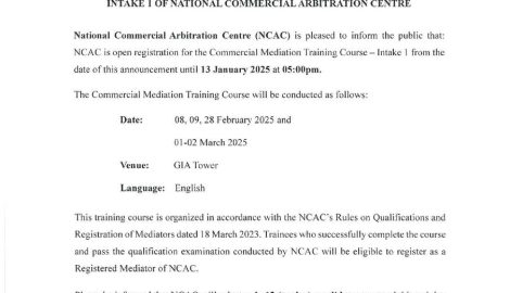 Commercial Mediation Training Course-Intake 1