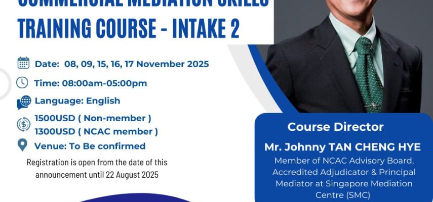 Commercial Mediation Skills Training Course – Intake 2